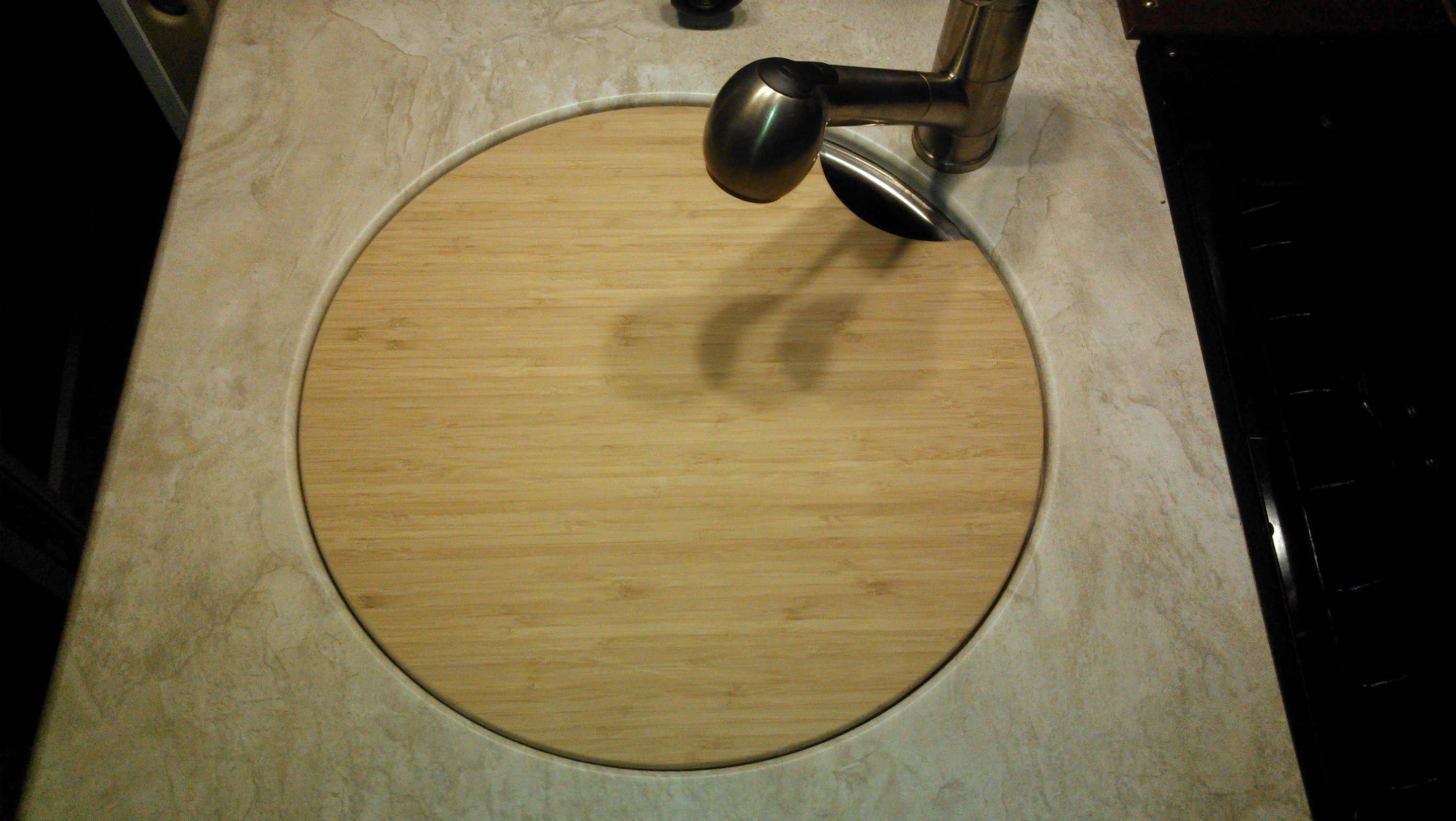 bathroom sink cover board